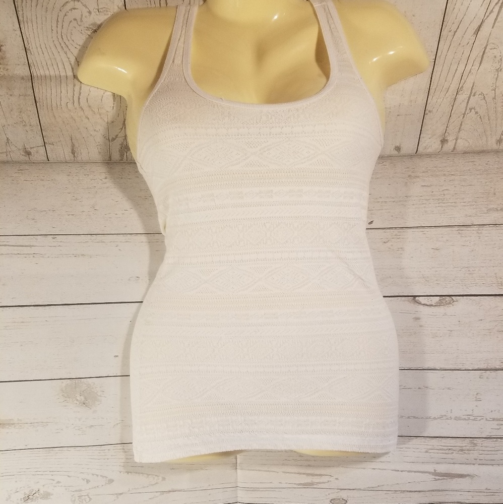 Mossimo White Racerback Tank Top